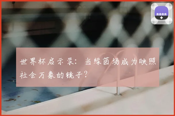 世界杯启示录：当绿茵场成为映照社会万象的镜子？